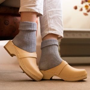 Lotta from Stockholm Elsa Classic Natural Leather Clogs | EU 38